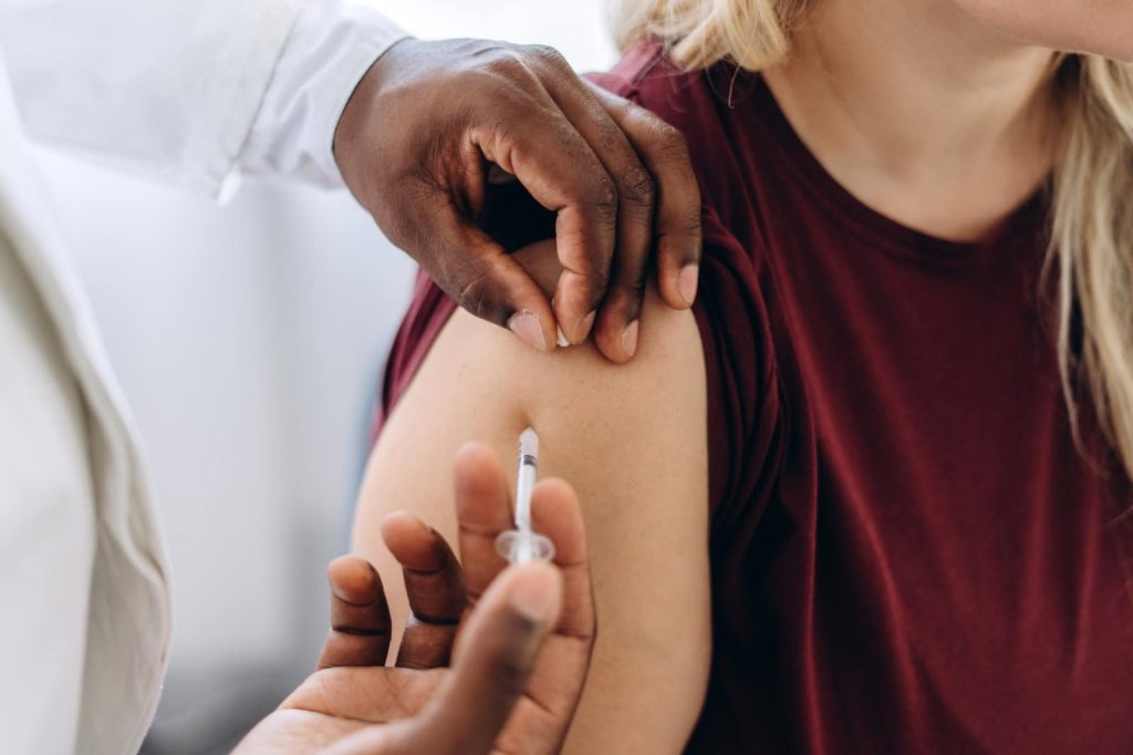Typhoid vaccine before travel in Epsom